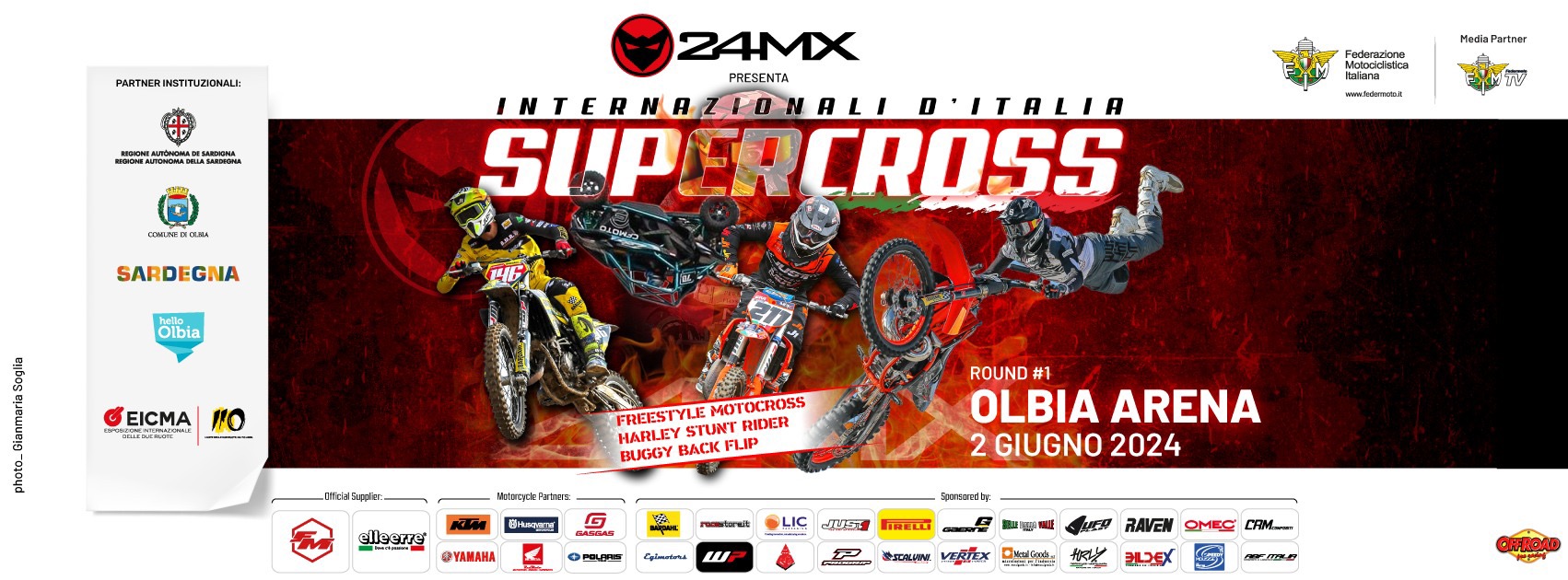 Olbia, tornano le Internazionali d'Italia Supercross